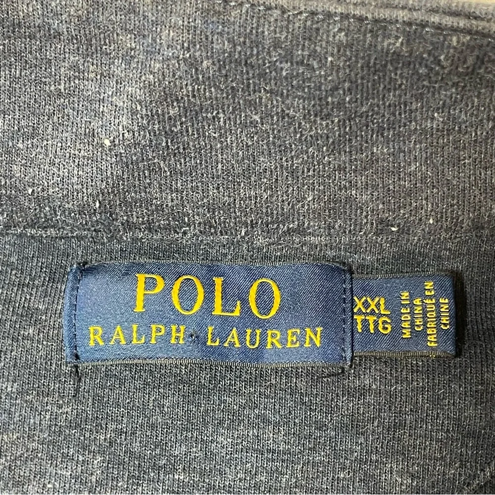 Polo Ralph Lauren Quarter Zip Cotton-Blend Pullover Sweater - Mens XXL